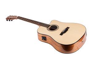 Monoprice Solid Top Acoustic Electric Guitar - Spruce with Fishman Pickup Tuner and Protective Gig Bag - Idyllwild Series Monoprice Solid Top Acoustic Electric Guitar - Spruce with Fishman Pickup Tuner and Protective Gig Bag - Idyllwild Series