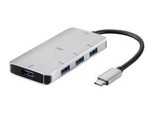 Monoprice USB-C 10G Hub Adapter With 4-Port USB 3.0 - Aluminum Body, USB 3.1, Plug & Play, Bus Powered - Consul Series Monoprice USB-C 10G Hub Adapter With 4-Port USB 3.0 - Aluminum Body, USB 3.1, Plug & Play, Bus Powered - Consul Series