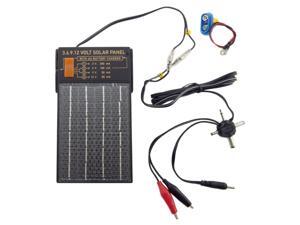 3, 6, 9, and 12 Volt Device Solar Charger with AA and 9 Volt Battery Charger 3, 6, 9, and 12 Volt Device Solar Charger with AA and 9 Volt Battery Charger