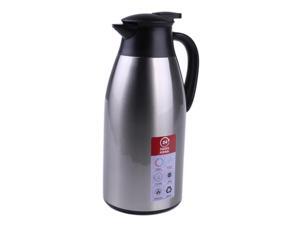 2 Liter Stainless Steel Double Walled Vacuum Insulated Carafe, Press Button Top 2 Liter Stainless Steel Double Walled Vacuum Insulated Carafe, Press Button Top