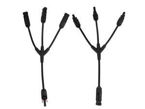 2 PCS MC4 1 To 3 Branch Solar Panel Connector Durable Y Style Male And Female Connector MMMF FFFM T Splitter 2 PCS MC4 1 To 3 Branch Solar Panel Connector Durable Y Style Male And Female Connector MMMF FFFM T Splitter