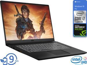 MSI Modern 15 Notebook, 15.6" IPS FHD Display, Intel Core i7-10510U Upto 4.9GHz, 32GB RAM, 512GB NVMe SSD, NVIDIA GeForce MX330, HDMI, DisplayPort via USB-C, Wi-Fi, Bluetooth, Windows 10 Pro MSI Modern 15 Notebook, 15.6" IPS FHD Display, Intel Core i7-10510U Upto 4.9GHz, 32GB RAM, 512GB NVMe SSD, NVIDIA GeForce MX330, HDMI, DisplayPort via USB-C, Wi-Fi, Bluetooth, Windows 10 Pro