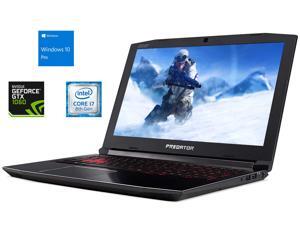 Acer Helios 300 Gaming Notebook, 15.6" IPS 144 Hz FHD, Intel 6-Core i7-8750H Upto 4.1GHz, 32GB RAM, 1TB NVMe + 1TB HDD, GTX 1060 6GB, HDMI, Card Reader, Backlit Keyboard, Wi-Fi, BT, Windows 10 Pro Acer Helios 300 Gaming Notebook, 15.6" IPS 144 Hz FHD, Intel 6-Core i7-8750H Upto 4.1GHz, 32GB RAM, 1TB NVMe + 1TB HDD, GTX 1060 6GB, HDMI, Card Reader, Backlit Keyboard, Wi-Fi, BT, Windows 10 Pro