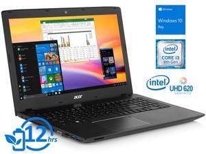 Acer Aspire E 15 Notebook, 15.6" FHD Display, Intel Core i3-8130U Upto 3.4GHz, 8GB RAM, 128GB SSD, DVDRW, HDMI, VGA, Wi-Fi, Bluetooth, Windows 10 Pro Acer Aspire E 15 Notebook, 15.6" FHD Display, Intel Core i3-8130U Upto 3.4GHz, 8GB RAM, 128GB SSD, DVDRW, HDMI, VGA, Wi-Fi, Bluetooth, Windows 10 Pro