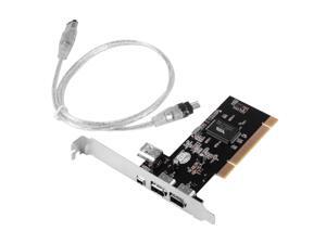 XCSOURCE PCI x1 FireWire Controller Card 3 + 1 Ports 1394a-2000 IEEE 1394-1995 AC534 XCSOURCE PCI x1 FireWire Controller Card 3 + 1 Ports 1394a-2000 IEEE 1394-1995 AC534