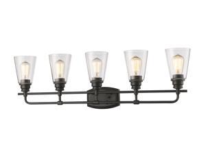 Z-Lite Annora 5 Light Vanity Light, Olde Bronze - 428-5V-OB Z-Lite Annora 5 Light Vanity Light, Olde Bronze - 428-5V-OB