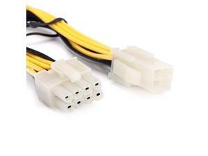 4-Pin Female to 8-Pin ATX Male EPS 12V Motherboard CPU Power Supply P4 Converter 4-Pin Female to 8-Pin ATX Male EPS 12V Motherboard CPU Power Supply P4 Converter