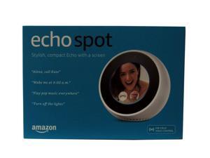 Amazon Echo Spot Smart Speaker with 2.5" Display & Alexa in White Amazon Echo Spot Smart Speaker with 2.5" Display & Alexa in White