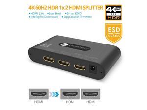 gofanco Prophecy Intelligent 1x2 HDMI Splitter 4K 60HZ HDR - 4:4:4, 3D,... gofanco Prophecy Intelligent 1x2 HDMI Splitter 4K 60HZ HDR - 4:4:4, 3D,...