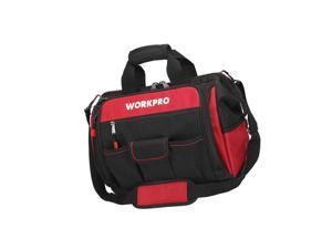 WORKPRO 16" Top Wide Mouth Tool Bag with Water Proof Rubber Base, Multi-Compa... WORKPRO 16" Top Wide Mouth Tool Bag with Water Proof Rubber Base, Multi-Compa...