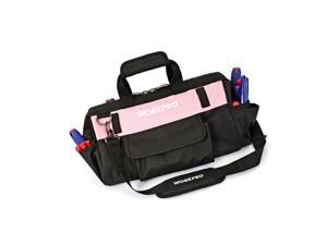 WORKPRO 16-inch Tool Bag - Pink Lady Tool Organizer, Wide Mouth Open Tote, Mu... WORKPRO 16-inch Tool Bag - Pink Lady Tool Organizer, Wide Mouth Open Tote, Mu...