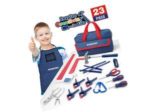 WORKPRO 23-Piece Childrens Tool Set with Real Hand Tools, Safety Goggles, St... WORKPRO 23-Piece Childrens Tool Set with Real Hand Tools, Safety Goggles, St...
