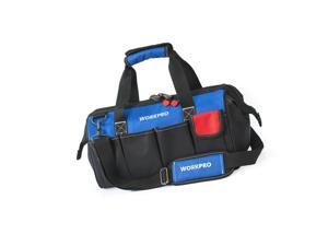 WORKPRO 18-inch Close Top Wide Mouth Storage Tool Bag with Adjustable Shoulde... WORKPRO 18-inch Close Top Wide Mouth Storage Tool Bag with Adjustable Shoulde...