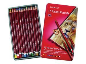Derwent Pastel Pencil Set with Tin, Assorted Colors, Set of 36 Derwent Pastel Pencil Set with Tin, Assorted Colors, Set of 36
