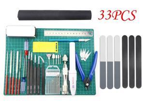 Professional 33 PCS Gundam Model Tools Kit Modeler Basic Tools Craft Set Hobby Professional 33 PCS Gundam Model Tools Kit Modeler Basic Tools Craft Set Hobby