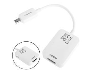 Micro USB MHL to HDMI AF Cable for Samsung Galaxy S5 / SIII / i9300 / Galaxy SIV / i9500, Support 1080P Full HD Output (Length: 13cm) (White) Micro USB MHL to HDMI AF Cable for Samsung Galaxy S5 / SIII / i9300 / Galaxy SIV / i9500, Support 1080P Full HD Output (Length: 13cm) (White)