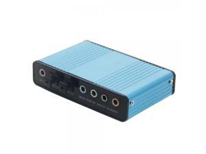 External 7.1 USB Sound Card Optical Audio Adapter with Cable Blue External 7.1 USB Sound Card Optical Audio Adapter with Cable Blue