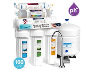 Express Water 10 Stage Alkaline Antioxidant Reverse Osmosis Home Drinking Water Filtration System- 100 GPD MODERN Express Water 10 Stage Alkaline Antioxidant Reverse Osmosis Home Drinking Water Filtration System- 100 GPD MODERN