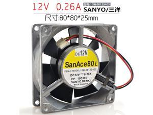 Sanyo 109L0812S4038CM 8025 12V 0.26A 3 wire-frame metal radiator fan Sanyo 109L0812S4038CM 8025 12V 0.26A 3 wire-frame metal radiator fan