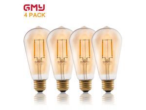Vintage Edison LED Bulb ST21 2W Dimmable LED Light Bulb AC120V Amber Glass Decorative LED Filament Bulb 2200K Warm White (4 PACK) Vintage Edison LED Bulb ST21 2W Dimmable LED Light Bulb AC120V Amber Glass Decorative LED Filament Bulb 2200K Warm White (4 PACK)