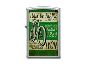 Zippo Tour De France Street Chrome Windproof Pocket Lighter Zippo Tour De France Street Chrome Windproof Pocket Lighter