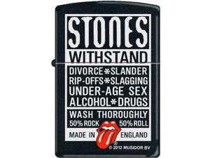 Zippo Rolling Stones Withstand 218 Black Matte Windproof Pocket Lighter 218CI012057 Zippo Rolling Stones Withstand 218 Black Matte Windproof Pocket Lighter 218CI012057