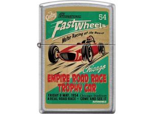 Zippo Street Chrome Fast Wheels Windproof Pocket Lighter 207CI015963 Zippo Street Chrome Fast Wheels Windproof Pocket Lighter 207CI015963