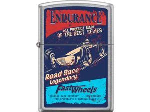 Zippo Street Chrome Endurance Fast Wheels Windproof Pocket Lighter 207CI401252 Zippo Street Chrome Endurance Fast Wheels Windproof Pocket Lighter 207CI401252