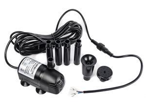 AEO 12V-24V DC Brushless Submersible Water Pump, 196 GPH, for Solar Fountain Hydroponics and Aquaponics (1 Pack) AEO 12V-24V DC Brushless Submersible Water Pump, 196 GPH, for Solar Fountain Hydroponics and Aquaponics (1 Pack)