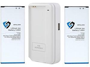 Note 4 Battery: Stalion® Strength Replacement 3220mAh Li-Ion Battery 2X Batteries + Power Travel Battery Charger with USB Port for Samsung Galaxy Note 4 SM-N910 Note 4 Battery: Stalion® Strength Replacement 3220mAh Li-Ion Battery 2X Batteries + Power Travel Battery Charger with USB Port for Samsung Galaxy Note 4 SM-N910
