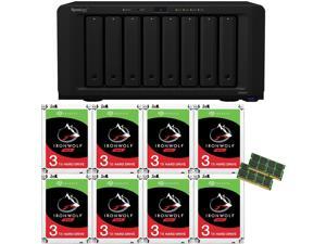 Synology DS1819+ 8-Bay DiskStation with 8GB RAM and 24TB (8x3TB) of Seagate Ironwolf NAS DRIVES Fully Assembled and Tested By CustomTechSales Synology DS1819+ 8-Bay DiskStation with 8GB RAM and 24TB (8x3TB) of Seagate Ironwolf NAS DRIVES Fully Assembled and Tested By CustomTechSales