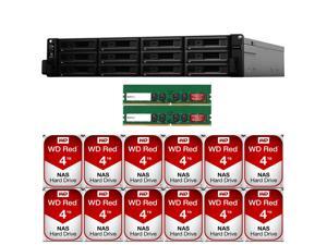 Synology RS2418RP+ 12-Bay RackStation with 32GB RAM and 48TB (12 x 4TB) Western Digital RED NAS Drives Assembled and Tested Synology RS2418RP+ 12-Bay RackStation with 32GB RAM and 48TB (12 x 4TB) Western Digital RED NAS Drives Assembled and Tested