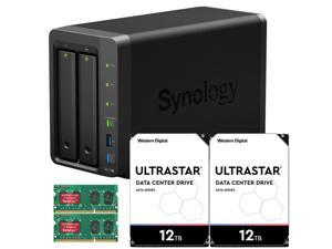 Synology DS718+ DiskStation Fully Assembled and Tested with 4GB RAM and 24TB (2 x 12TB) Ultrastar Enterprise Drives By CustomTechSales Synology DS718+ DiskStation Fully Assembled and Tested with 4GB RAM and 24TB (2 x 12TB) Ultrastar Enterprise Drives By CustomTechSales