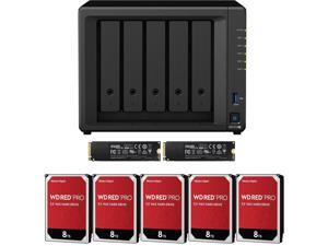 Synology DS1019+ 5-Bay DiskStation Assembled and Tested with 8GB RAM and 40TB (5 x 8TB) Western Digital PRO NAS Drives and 1TB (2x500GB) NVMe Cache Fully Assembled and Tested by CustomTechSales Synology DS1019+ 5-Bay DiskStation Assembled and Tested with 8GB RAM and 40TB (5 x 8TB) Western Digital PRO NAS Drives and 1TB (2x500GB) NVMe Cache Fully Assembled and Tested by CustomTechSales