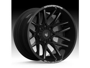20 Inch Dropstars 654BM Concave 20x10 5x5.5/5x150 -25 Black/Milled Wheel Rim 20 Inch Dropstars 654BM Concave 20x10 5x5.5/5x150 -25 Black/Milled Wheel Rim