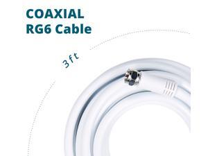 3ft ANTOP RG6 Coaxial Cable F type HDTV Antenna Cable Satellite Receivers TVs 3ft ANTOP RG6 Coaxial Cable F type HDTV Antenna Cable Satellite Receivers TVs