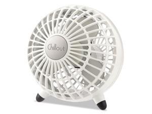 Honeywell Environmental GF3W Chillout USB & AC Adapter Personal Fan, White Honeywell Environmental GF3W Chillout USB & AC Adapter Personal Fan, White