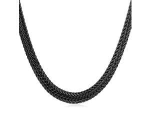 U7 Hot Sale Foxtail Chain Necklace for Men Platinum/Gold/Rose Gold/Black Gun Plated 6 Size Optional Width 0.2'' Fashion Jewelry for Men U7 Hot Sale Foxtail Chain Necklace for Men Platinum/Gold/Rose Gold/Black Gun Plated 6 Size Optional Width 0.2'' Fashion Jewelry for Men