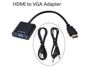 HDMI to VGA Converter Adapter with 3.5mm Audio Cable + USB Power Supply For Xbox 360 PC Computer to HDTV Monitor HDMI to VGA Converter Adapter with 3.5mm Audio Cable + USB Power Supply For Xbox 360 PC Computer to HDTV Monitor