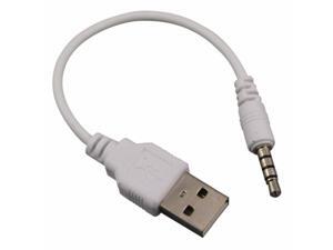 White USB A Type to 3.5mm Jack Plug Audio Data Cable For MP3 Mp4 #DYC0140 White USB A Type to 3.5mm Jack Plug Audio Data Cable For MP3 Mp4 #DYC0140