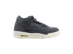 Nike Air Jordan III 3 Retro Wool BG Dark Grey/Dark Grey-Sail Wool 861427-004 Grade-School Size 4.5Y Nike Air Jordan III 3 Retro Wool BG Dark Grey/Dark Grey-Sail Wool 861427-004 Grade-School Size 4.5Y