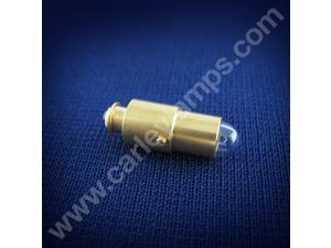 Riester 10608 equivalent, 3.5V Xenon Ophthalmoscope Lamp, Gold Plated Riester 10608 equivalent, 3.5V Xenon Ophthalmoscope Lamp, Gold Plated