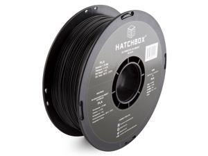 HATCHBOX 3D PLA-1KG1.75-BLK PLA 3D Printer Filament, Dimensional Accuracy +/- 0.05 mm, 1 kg Spool, 1.75 mm, Black HATCHBOX 3D PLA-1KG1.75-BLK PLA 3D Printer Filament, Dimensional Accuracy +/- 0.05 mm, 1 kg Spool, 1.75 mm, Black