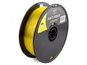 HATCHBOX 3D ABS-1KG1.75-TYLW ABS 3D Printer Filament, Dimensional Accuracy +/- 0.05 mm, 1 kg Spool, 1.75 mm, Transparent Yellow HATCHBOX 3D ABS-1KG1.75-TYLW ABS 3D Printer Filament, Dimensional Accuracy +/- 0.05 mm, 1 kg Spool, 1.75 mm, Transparent Yellow