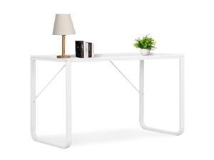 vidaXL Computer Desk White 47.2"x23.6"x28.7" Home Office Workstation Table vidaXL Computer Desk White 47.2"x23.6"x28.7" Home Office Workstation Table