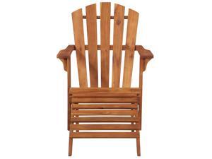 vidaXL Garden Adirondack Chair with Footrest Solid Acacia Wood vidaXL Garden Adirondack Chair with Footrest Solid Acacia Wood