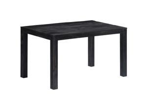 vidaXL Solid Mango Wood Dining Table Black 55.1" Dining Room Kitchen Table vidaXL Solid Mango Wood Dining Table Black 55.1" Dining Room Kitchen Table