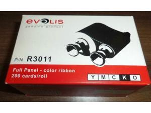 Evolis R3011 Color Ribbon 5 Panel YMCKO 200 Images for Pebble Dualys Securion Evolis R3011 Color Ribbon 5 Panel YMCKO 200 Images for Pebble Dualys Securion