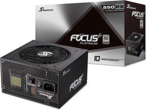 Seasonic FOCUS Plus 550 Platinum SSR-550PX 550W 80+ Platinum ATX12V & EPS12V Full Modular 120mm FDB Fan 10 Year Warranty Compact 140 mm Size Power Supply Seasonic FOCUS Plus 550 Platinum SSR-550PX 550W 80+ Platinum ATX12V & EPS12V Full Modular 120mm FDB Fan 10 Year Warranty Compact 140 mm Size Power Supply