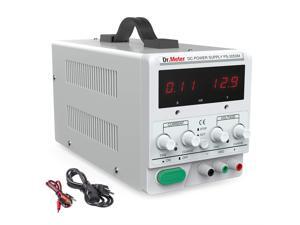 Dr.meter 30V/5A DC Bench Power Supply Single-Output 110V/220V Switchable with Alligator Clip Included, US 3-Prong Cable,PS305DM Dr.meter 30V/5A DC Bench Power Supply Single-Output 110V/220V Switchable with Alligator Clip Included, US 3-Prong Cable,PS305DM